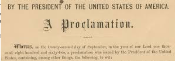 Emancipation Proclamation