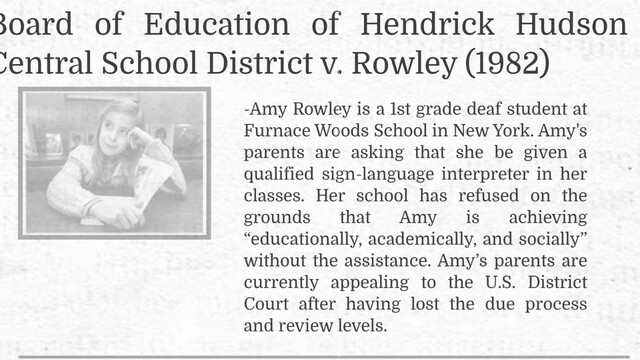 Board of Education v. Rowley
