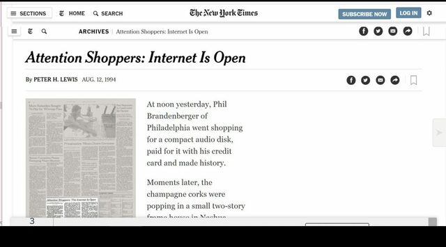 “ATTENTION SHOPPER: INTERNET IS OPEN”