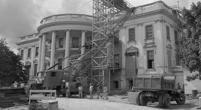 The beginning of the construction of the White House