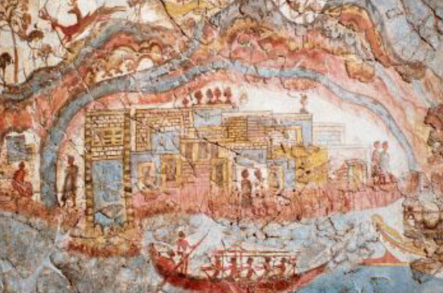 Akrotiri, spedizione navale