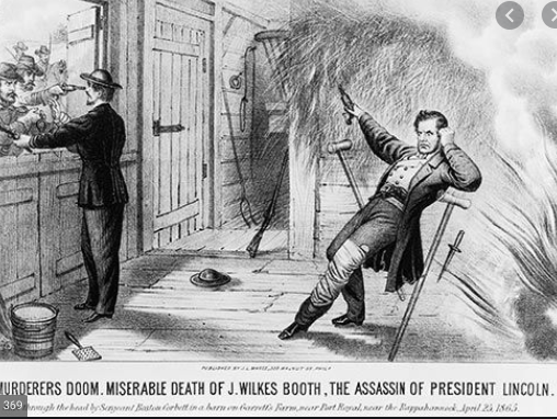 John Wiles Booth is killed