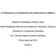 La planeación y la evaluación de la educación en méxico page 0001