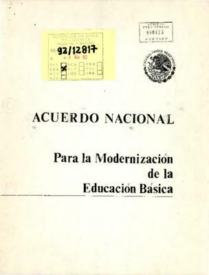 La firma del acuerdo para la federalización (Acuerdo Nacional para la Modernización de la Educación)