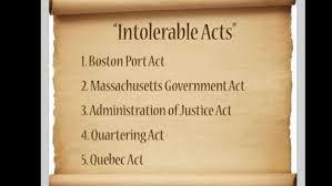Intolerable act