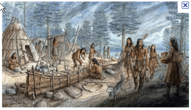 Natives help the French