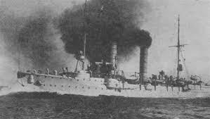 German cruiser SMS Undine torpedoed