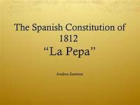 1812 Spanish Constitution.