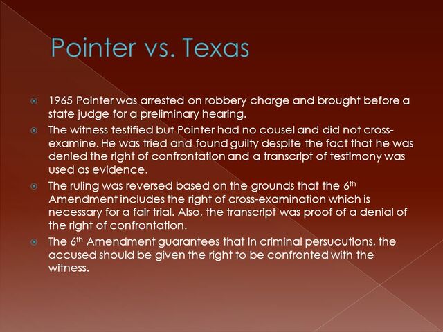 Pointer v. Texas