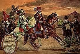 Llegada de Nuño Beltrán a tzitzuntzan