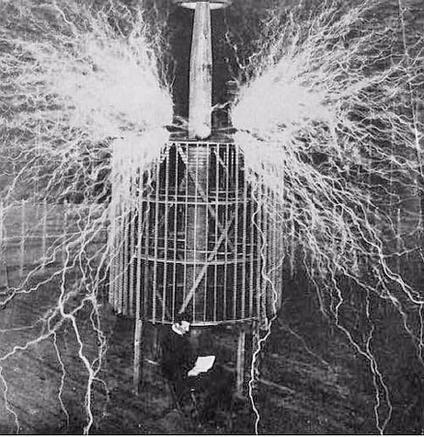 El primer motor de inducción de corriente alterna.