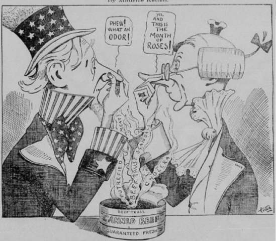 Meat Inspection Act and Pure Food and Drug Act enacted