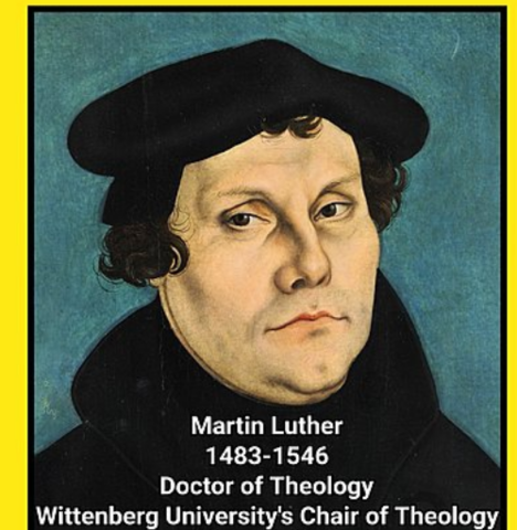 Martin Luther post his theses in Wittenberg, leading to Protestant Reformation.