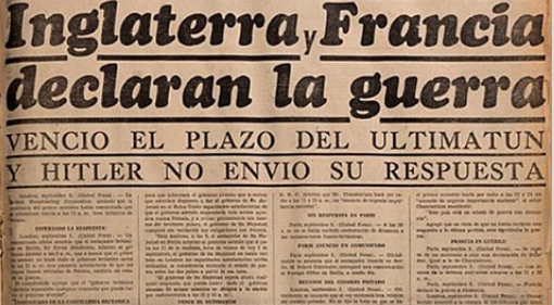 Gran Bretaña y Francia le declaran la guerra a Alemania