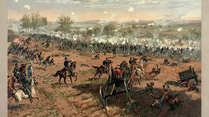 The battle of Gettysburg