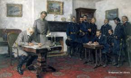Surrender at Appomattox, April 1865