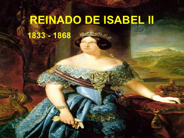 Inicio reinado Isabel II