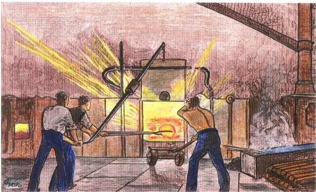 Horno de pudelado de Cort.