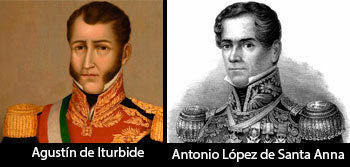 Iturbide y Santa Anna
