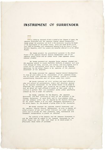 Surrender of Japan