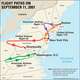 Routes planes terrorist attacks september 11 2001