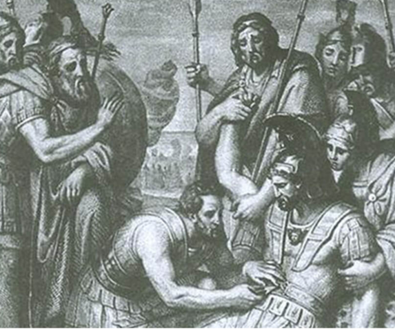 Greeks distinguished between arteries and veins