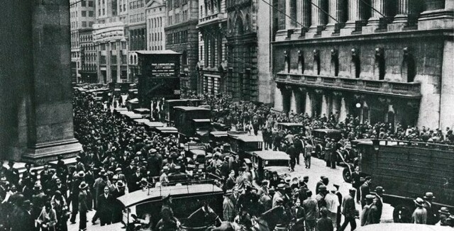 1929 Caída de la Bolsa de Valores de Wall Street