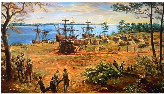 Settlement at Jamestown, Virginia