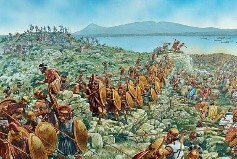 Sócrates va a la batalla