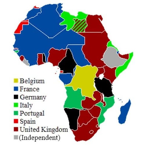 Proceso de des colonización África.