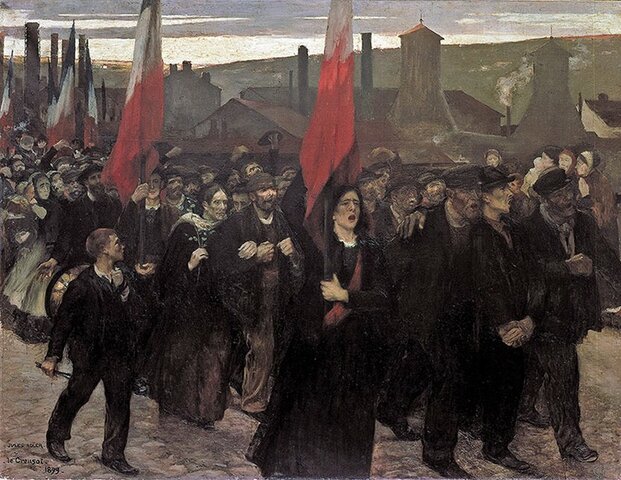 La Huelga en Creusot- Jules Adler