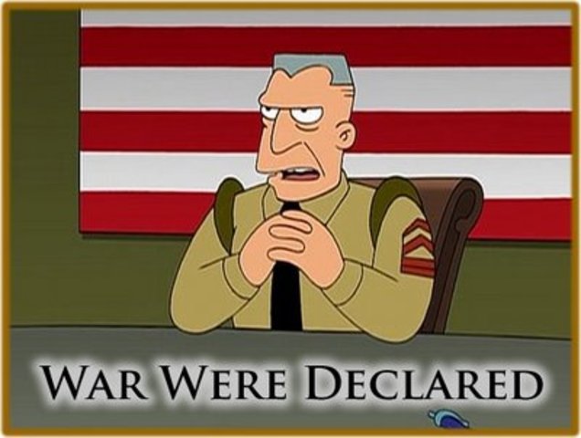 War actually declared