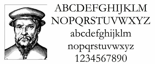 Claude Garamond's typography
