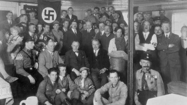 He join/foundation on a party (the Nazi party)