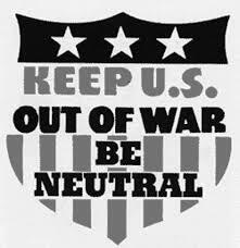 The United States declares its neutrality.