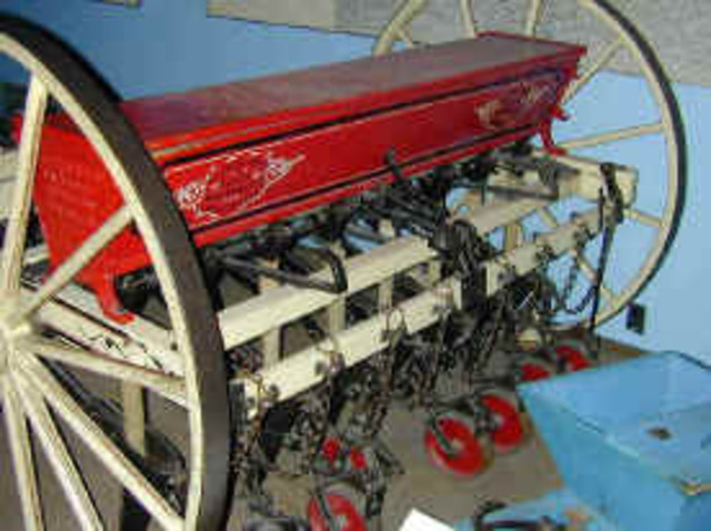 Seed drill invented