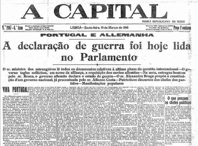 Alemania declara la guerra a Portugal.