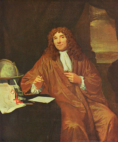Anton van Leeuwenhoek viewed blood cells under a microscope