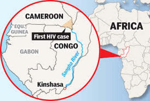 First case of AIDS recorded in the Congo