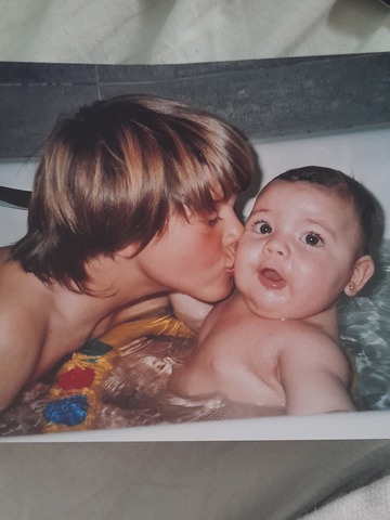 El primer bany amb el meu germà