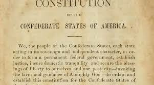Confederate Constitution created