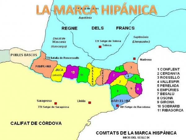 La marca hispánica y los primeros reinos y condados pirenaicos