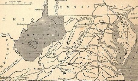 Western part of Virginia secedes from Virginia