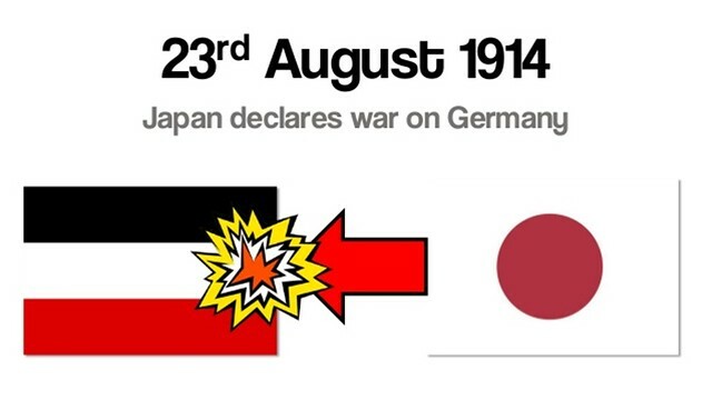 JAPÓN DECLARA GUERRA A ALEMANIA