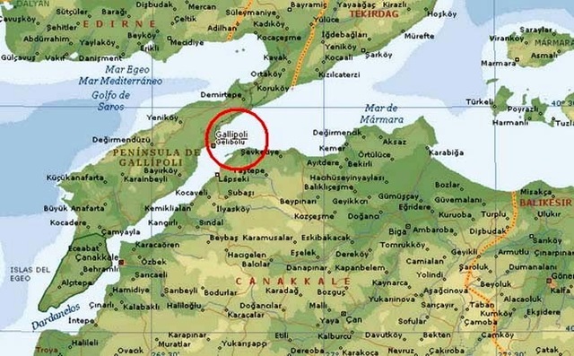 Galipoli, un único golpe estratégico.