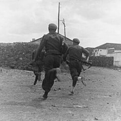 Timeline: La Guerra Civil española con el uso de la represión sistemática por el Bando Nacional.