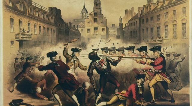 The Boston massacre