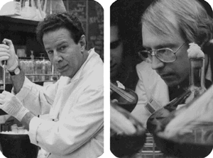 Thomas Cech y Sidney Altman