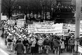 Protestas en diversos países integrantes de la Guerra