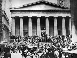 CAIDA DE LA BOLSA DE VALORES DE WALL STREET
